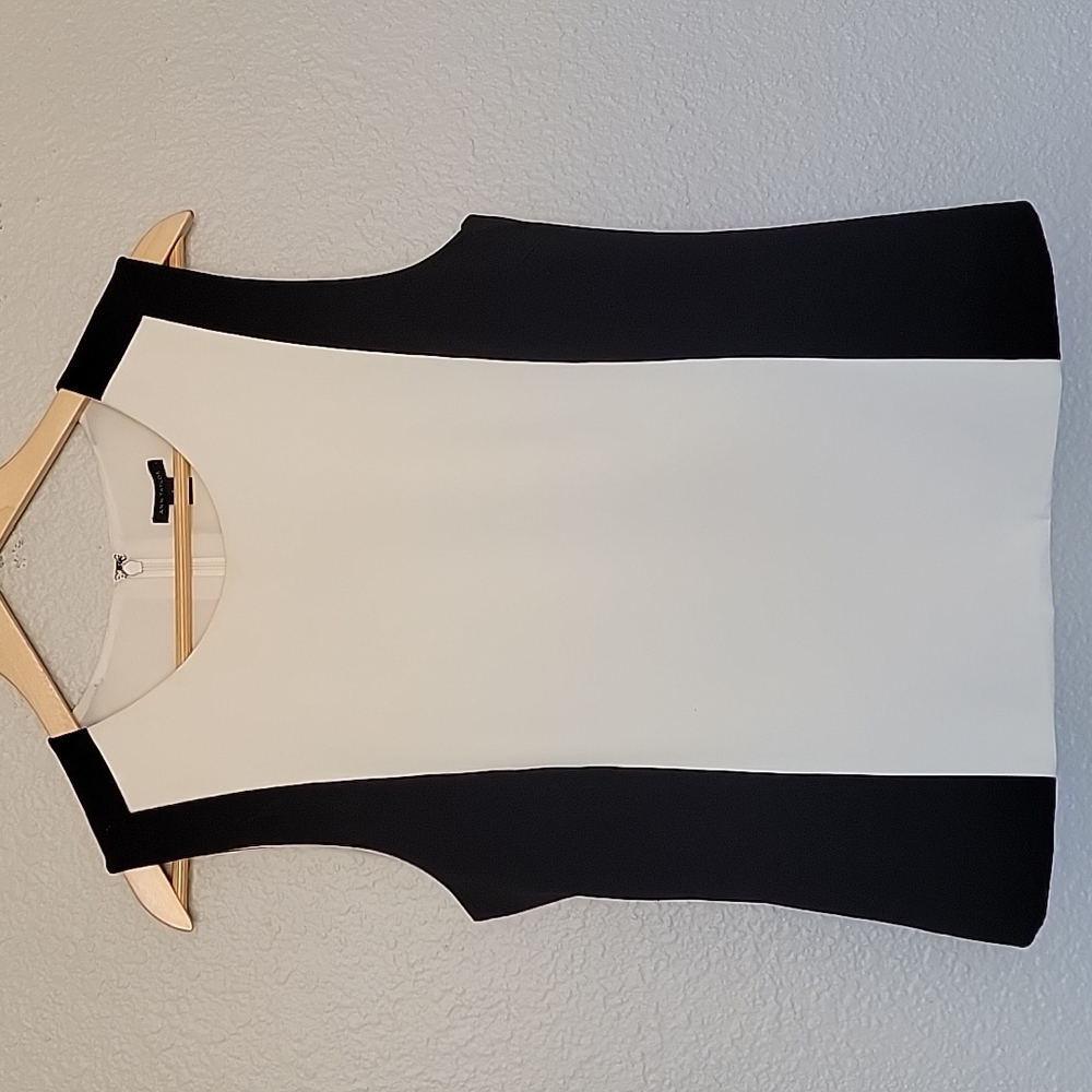 Ann Taylor Black and White Blouse